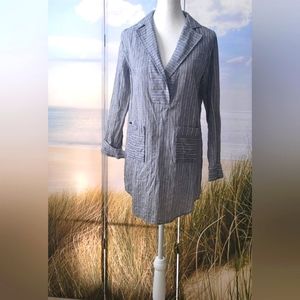 Dance & Marvel Long Sleeve Pocket Shirt Dress